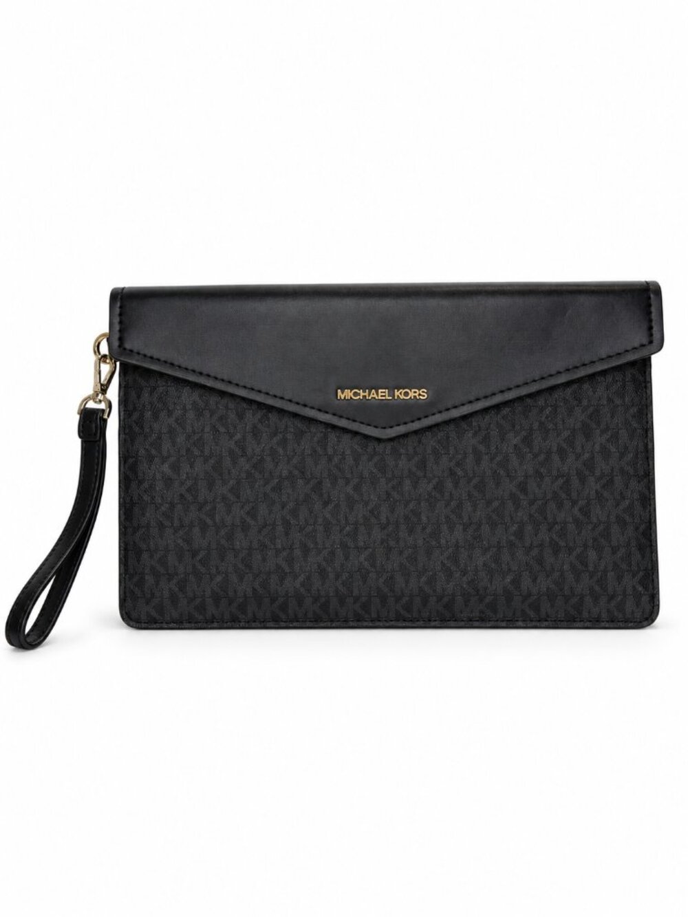 NWOT Michael Kors Black Signature Envelope Wristlet